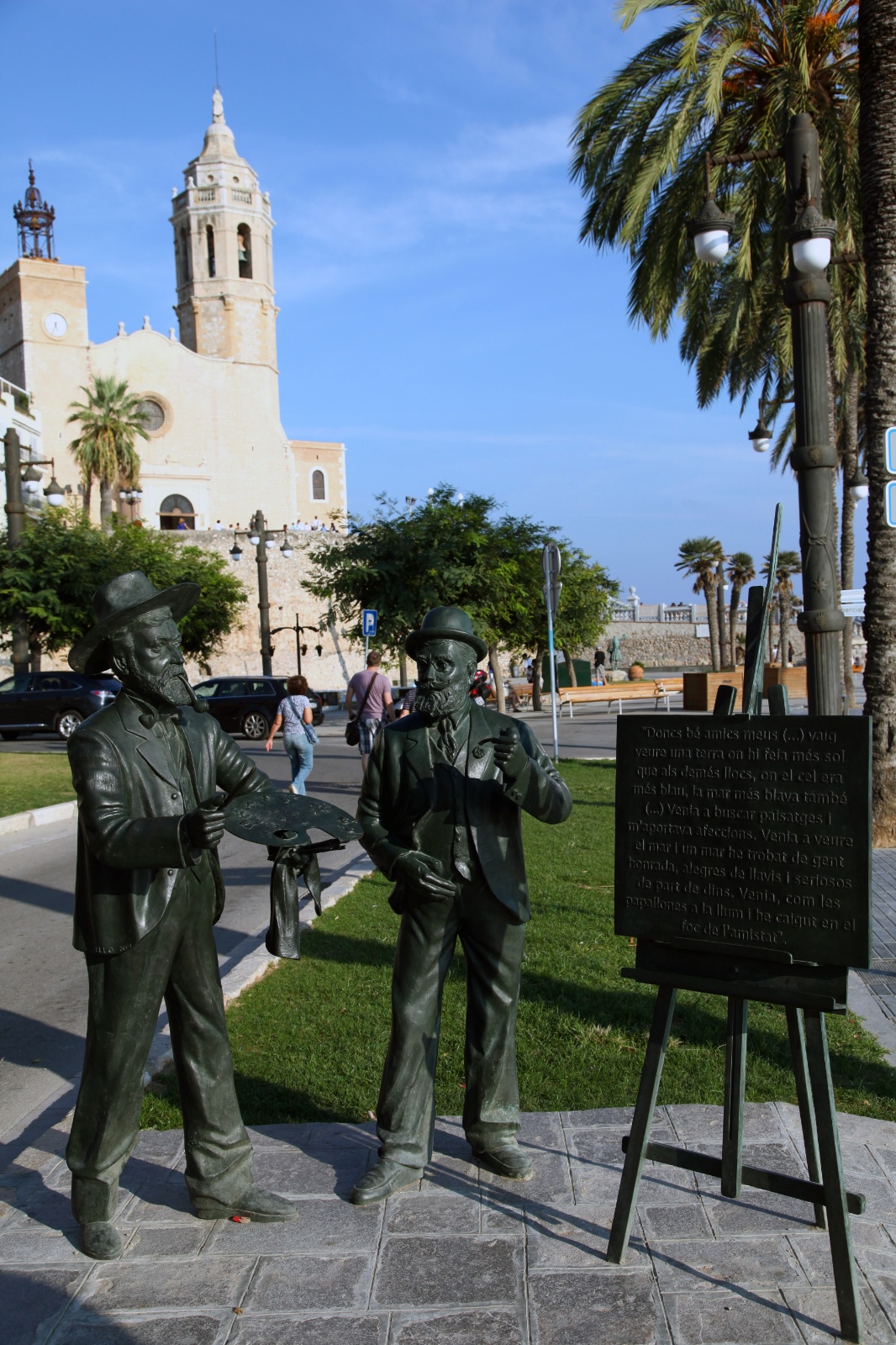 Sitges, coast road